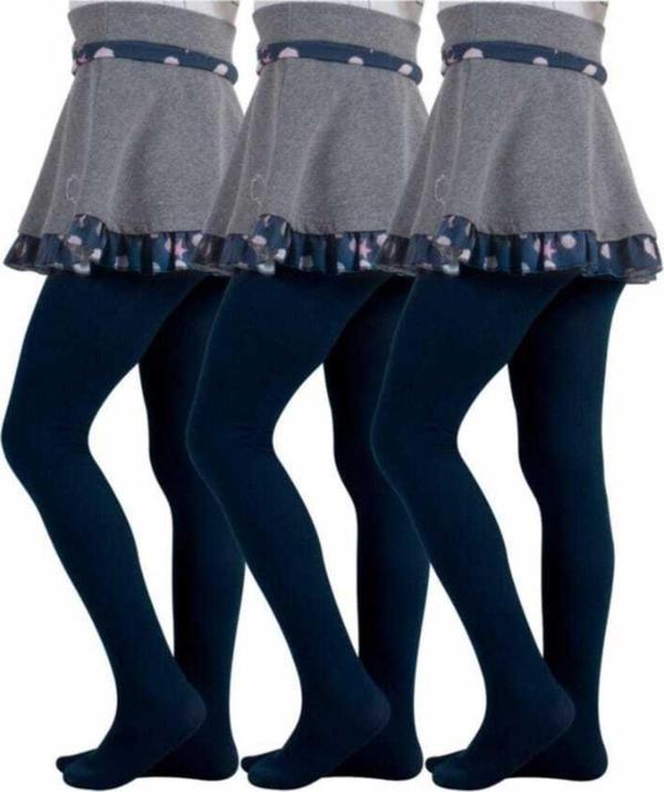 Tezzgelsin Kız Çocuk Pamuklu Külotlu Çorap 3 Adet - Image 1