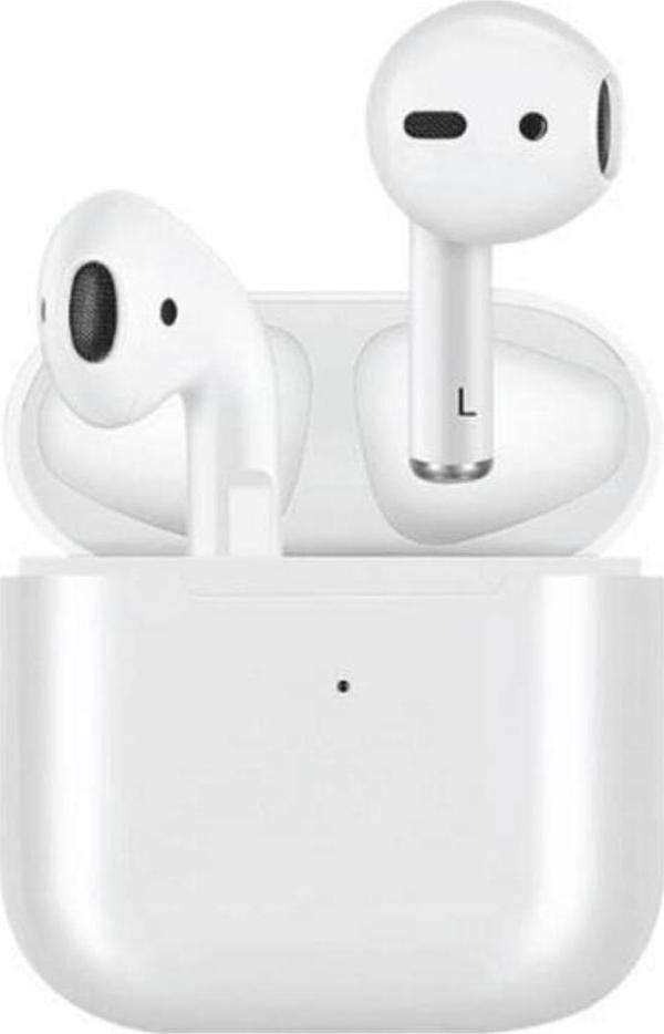 Torima Air-5s Kablosuz Şarjlı Dokunmatik Bluetooth Kulaklık Silikon Kılıf Hediyeli Beyaz - Image 1