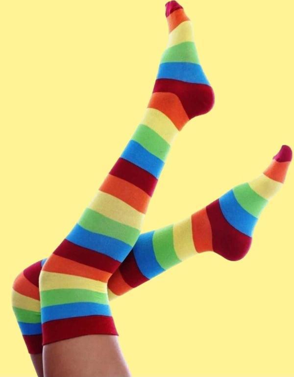 Pamuklu Diz Üstü Çorap - Image 1