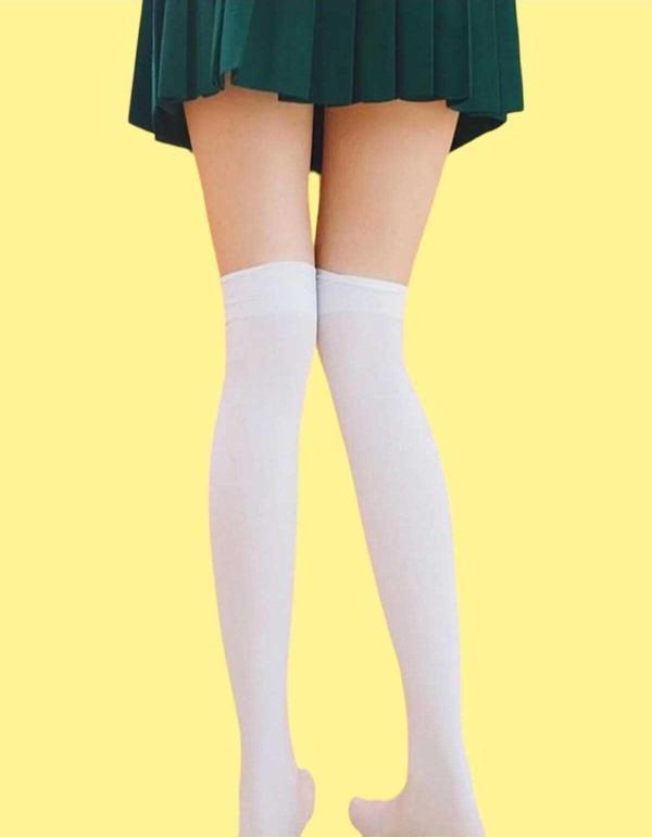 Pamuklu Diz Üstü Çorap - Image 1