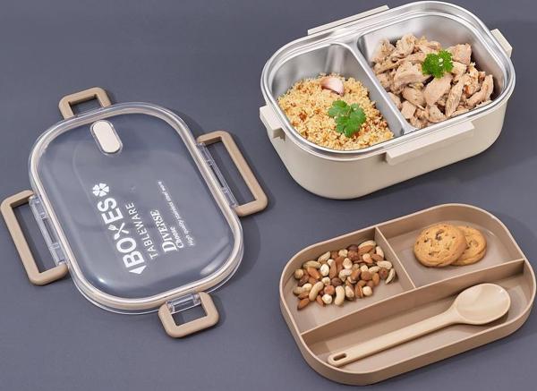 Aryıldız Bento Lunch Box Beige 920 ml - Image 1