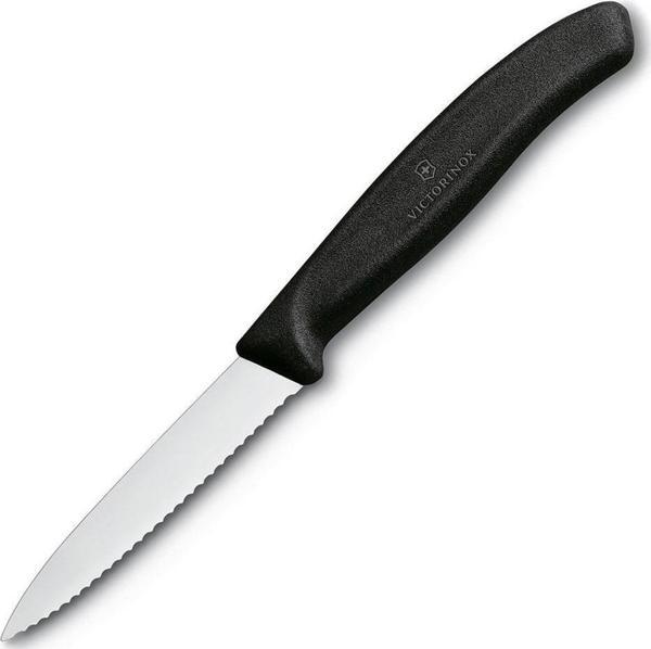 VİCTORİNOX SOYMA BIÇAĞI 8 CM TESTERE AĞIZLI SİYAH  - Image 1