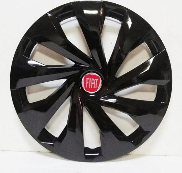 Nkt Group Fiat 15 Inç Piano Black Jant Kapağı 4 Adet Amblem Hediye - Image 1