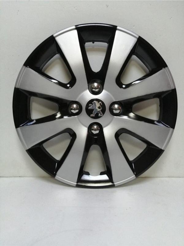 Nkt Group Peugeot 15 Inç Jant Kapağı Takımı Çelik Görünümlü 4Adet - Amblem Hediyeli - Image 1