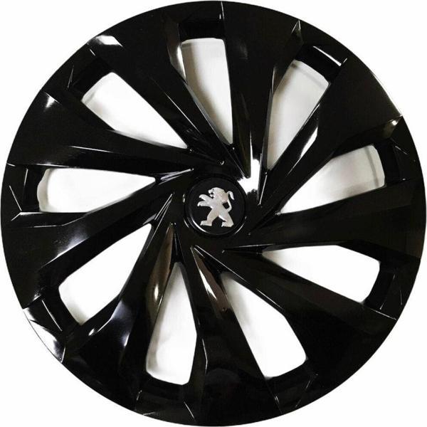 Nkt Group Peugeot 206 Uyumlu 14 Inç 4 Adet Piano Black Siyah Jant Kapağı Takımı - Image 1