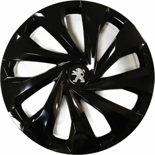 Nkt Group Peugeot 206 Uyumlu 15 Inç 4 Adet Piano Black Siyah Jant Kapağı Takımı - Image 1