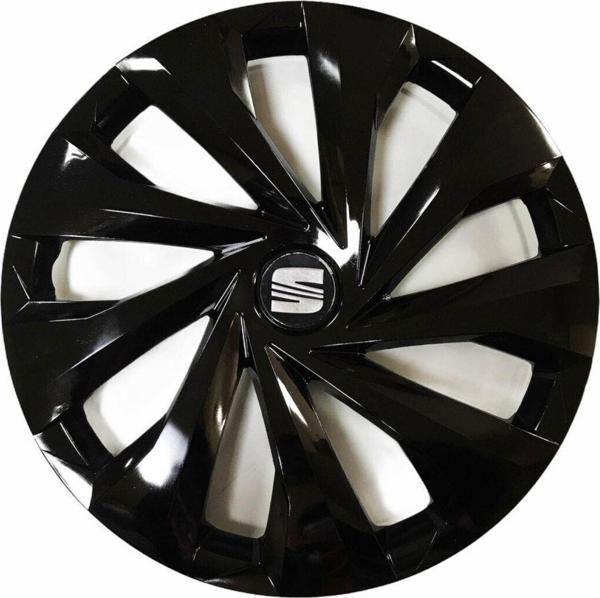 Nkt Group Seat Felicia Uyumlu 14 Inç 4 Adet Piano Black Siyah Jant Kapağı Takımı - Image 1