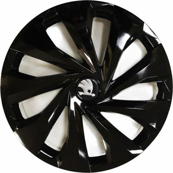 Nkt Group Skoda Fabia Uyumlu 14 Inç 4 Adet Piano Black Siyah Jant Kapağı Takımı - Image 1