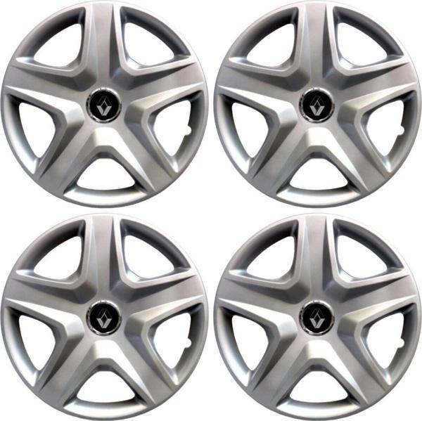 Nkt Group Renault Clio 14'' Inç Jant Kapağı 4 Adet 1 Takım Gri 5Kol14 - Image 1