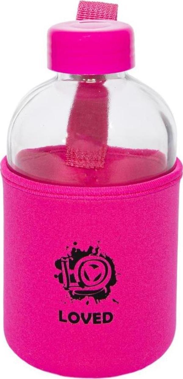 Biggdesign Moods Up Loved Neopren Kılıflı Cam Matara 600 Ml - Image 1