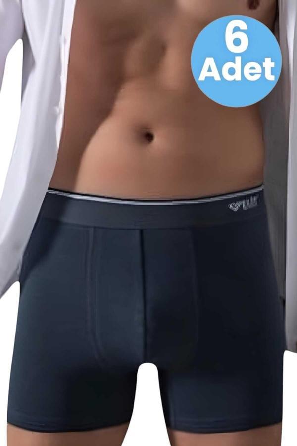 Tezzgelsin Erkek Likralı Pamuklu 6'Lı Boxer - Image 1