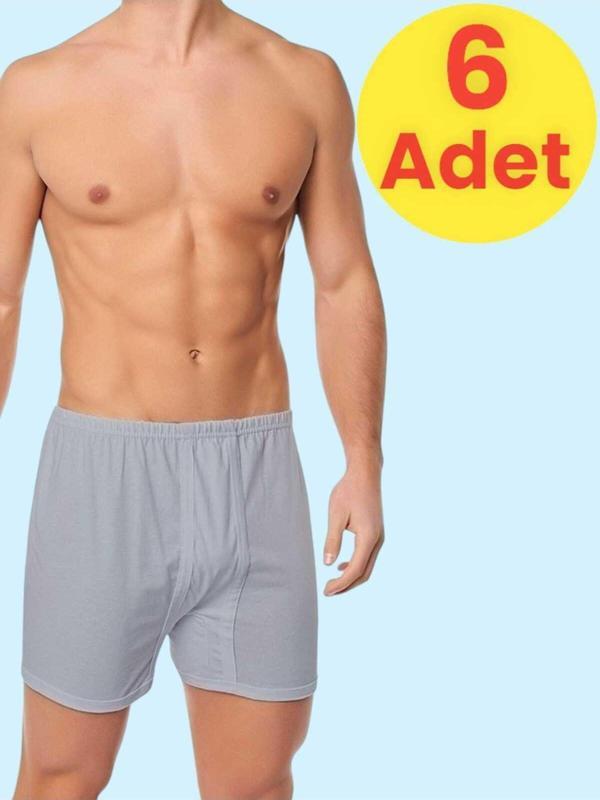 Tezzgelsin Erkek Rahat Kesim 6'Lı Paçalı Pamuklu Külot - Image 1