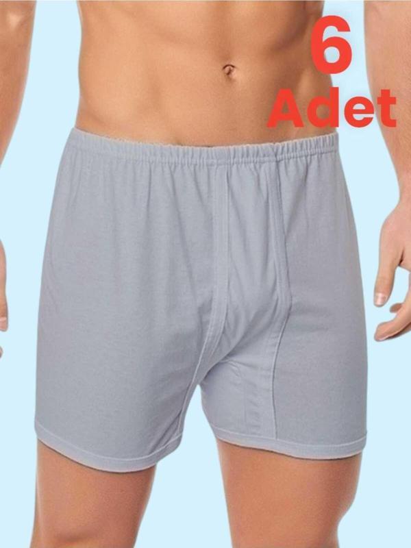 Tezzgelsin Erkek Rahat Kesim 6'Lı Paçalı Pamuklu Külot - Image 1