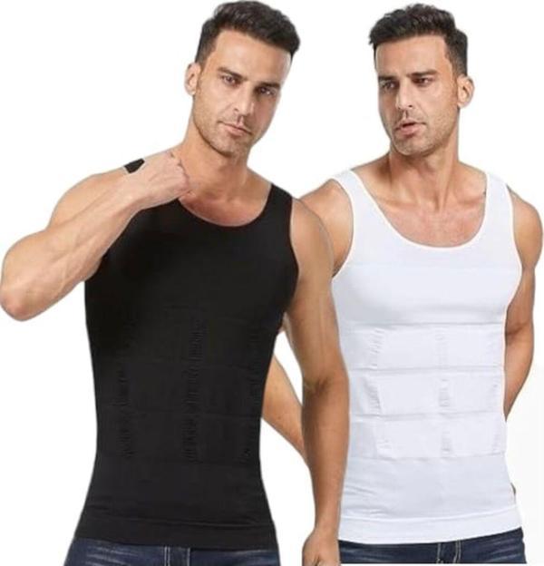 Tezzgelsin Erkek Vücut Şekillendirici Göğüs Ve Göbek Toparlayıcı Sıkılaştırıcı Nefes Alan Atlet Korse 2'Li Set - Image 1