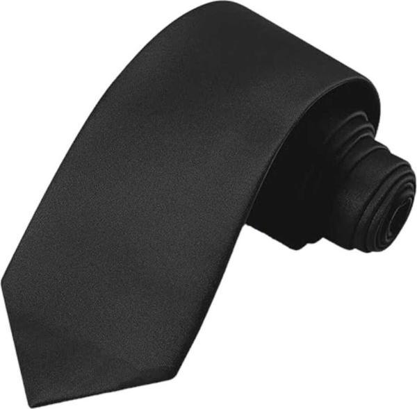 Erkek Düz Renk Saten Kravat - Image 1