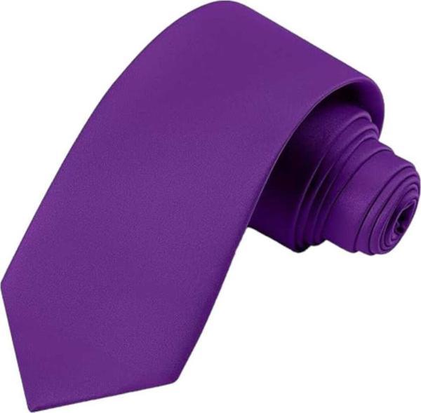 Erkek Düz Renk Saten Kravat - Image 1
