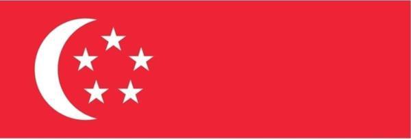 Singapur Bayrağı 30X45 Cm. - Image 1