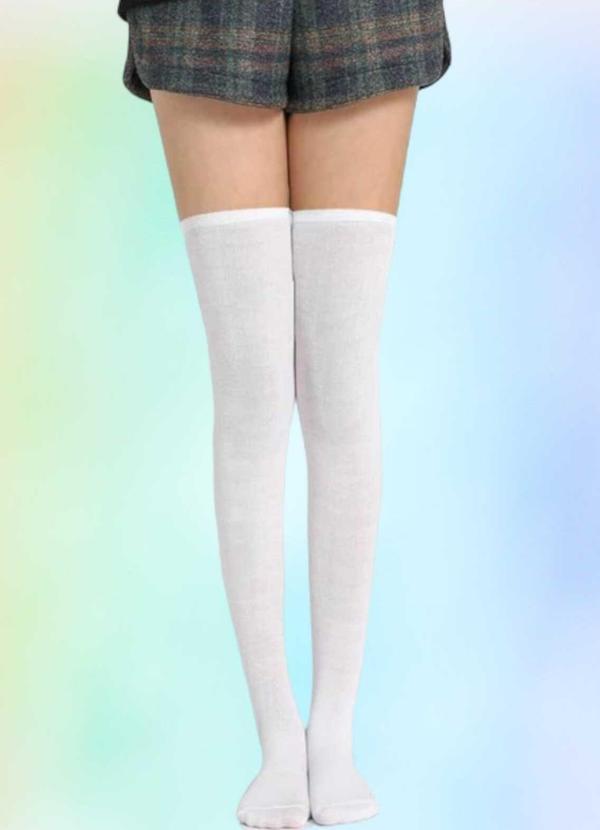 Pamuklu Diz Üstü Çorap - Image 1