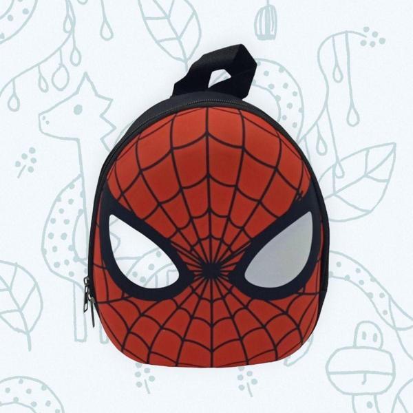 Kız Ve Erkek Çocuk Eva Kumaş Örümcek Adam Karakterli 3-6 Yaş Anaokulu Ve Günlük Sırt Çantası - Image 1