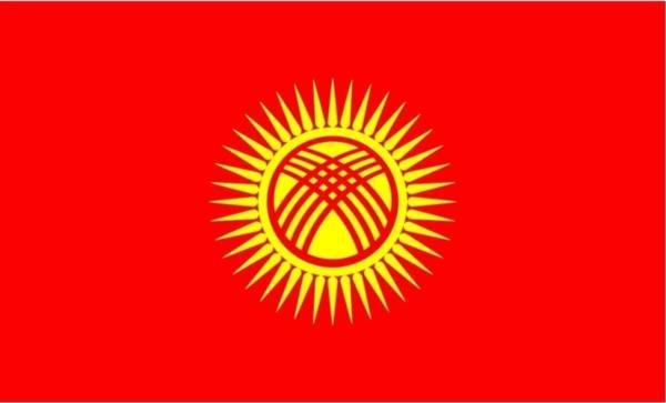 Kırgızistan Gönder Bayrağı 100X150 Cm. - Image 1