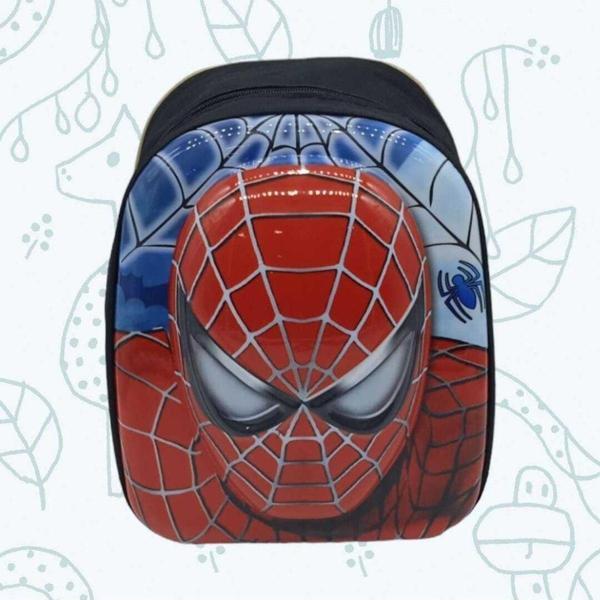 Kız Ve Erkek Çocuk Anaokulu 5D Kabartmalı Spiderman Baskılı 3-6 Yaş Okul Sırt Çantası - Image 1