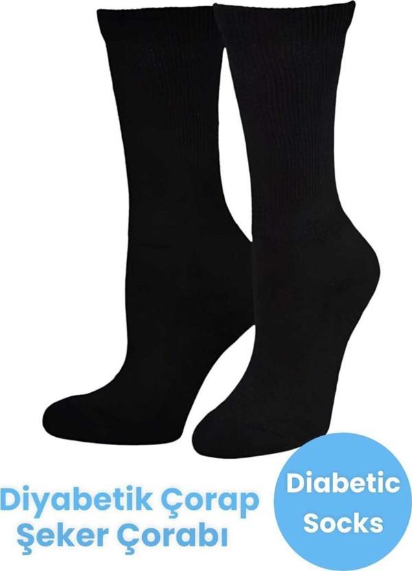 Tezzgelsin Unisex Pamuklu Diyabetik Çorap Şeker Çorabı Diyabet Çorabı Koku Önleyici Çorap - Image 1