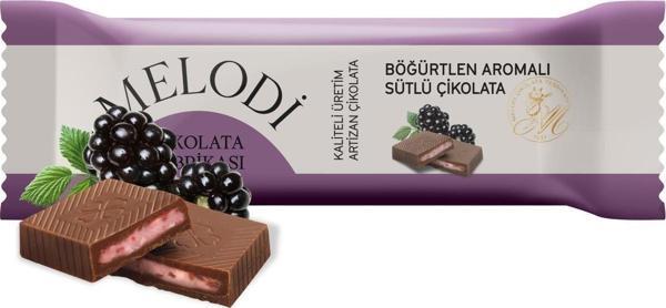 Melodi Çikolata Sütlü Böğürtlenli Çikolata 25g 30 Adet - Image 1