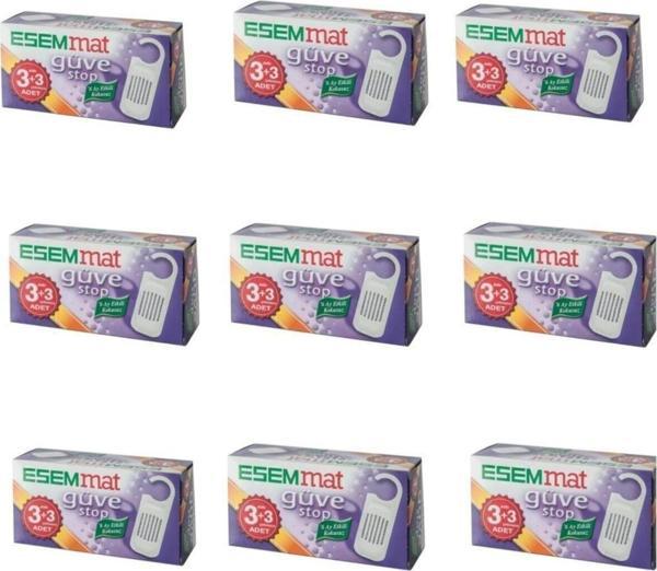Esemmat Güve Stop Güve Kovucu (3 Askı 3 Çekmece) X 9 Kutu - Image 1
