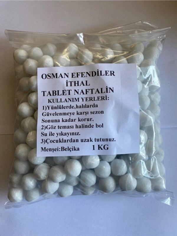 Osmanefendiler Tablet (Bilya) Ithal Naftalin 1 Kg (Menşei:Belçika) - Image 1
