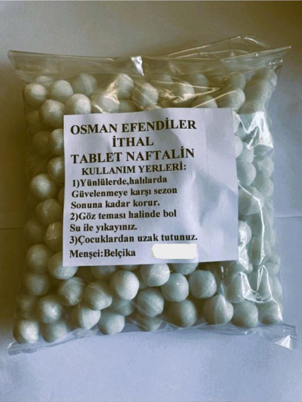 Osmanefendiler Tablet (Bilya) Ithal Naftalin 250 Gr (Menşei:Belçika) - Image 1