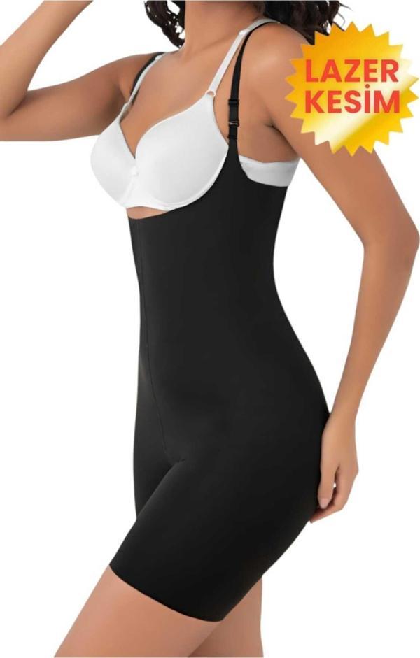 Tezzgelsin Kadın Lazer Kesim İnceltici Ve Toparlayıcı Tam Boy Askılı Korse - Image 1