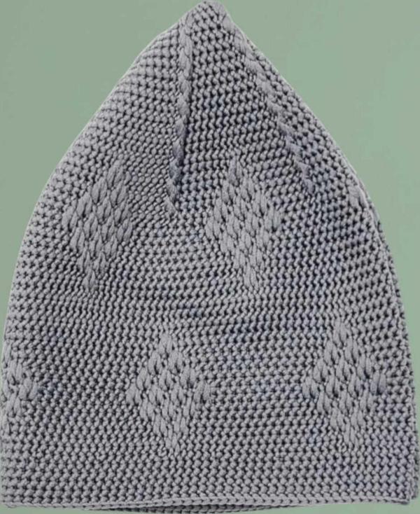 Dokuma Örgü Desenli Takke Kaliteli Namaz Takkesi - Image 1