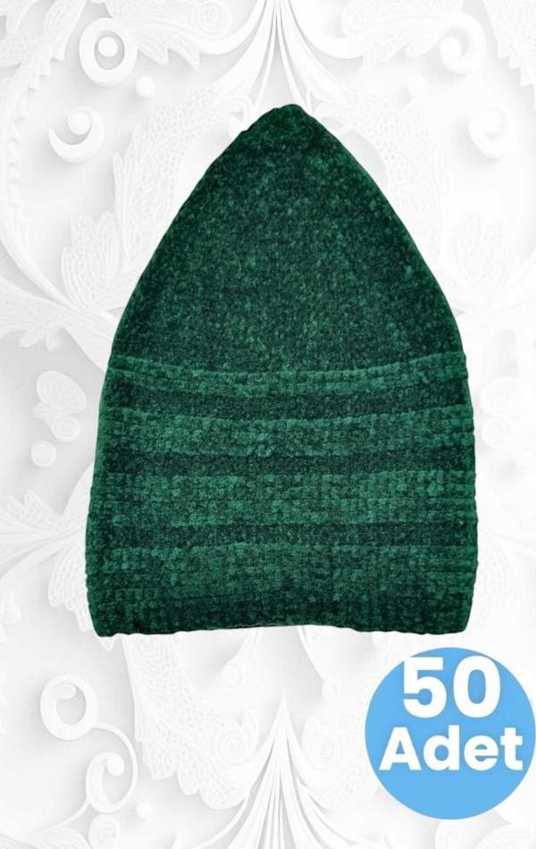 50'Li Kadife Takke Kaliteli Namaz Takkesi - Image 1
