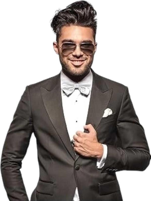 Erkek Düz Renk Saten Papyon - Image 1