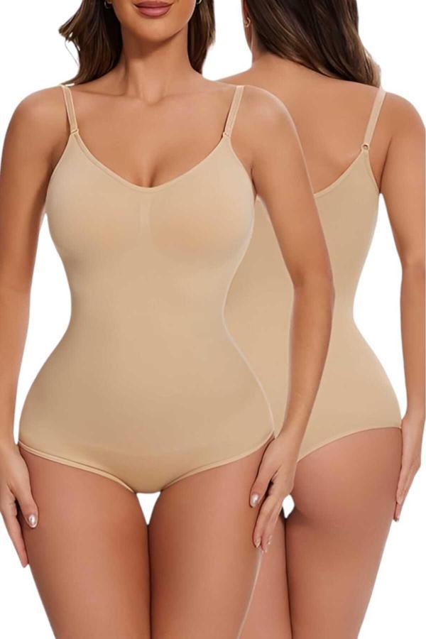 Tezzgelsin Kadın Dikişsiz Toparlayıcı Ve İnceltici Çıtçıtlı İp Askılı Slip Body  Korse - Image 1