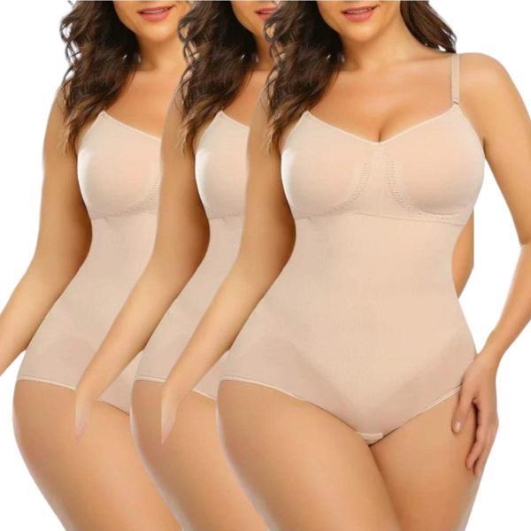 Tezzgelsin Kadın Ayarlanabilir İnce Askılı Çıtçıtlı Slip Body Korse 3'Lü Set - Image 1