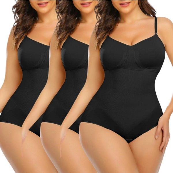 Tezzgelsin Kadın Ayarlanabilir İnce Askılı Çıtçıtlı Slip Body Korse 3'Lü Set - Image 1