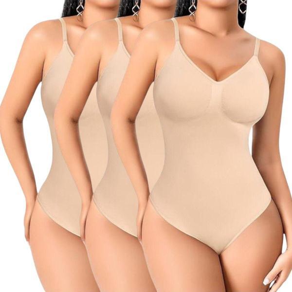 Tezzgelsin Kadın Ayarlanabilir İnce Askılı Çıtçıtlı Slip Body Korse 3'Lü Set - Image 1