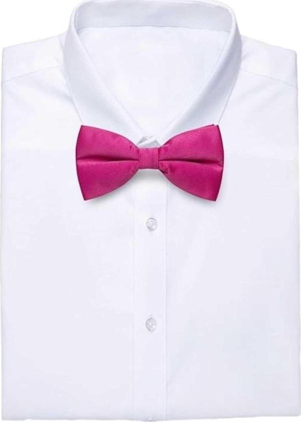 Erkek Düz Renk Saten Papyon - Image 1