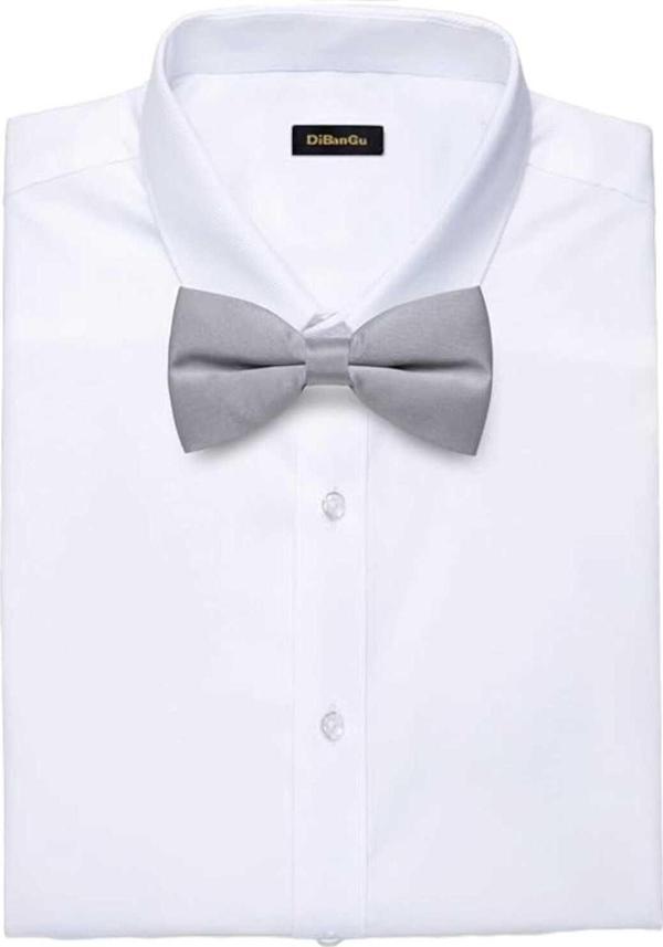 Erkek Düz Renk Saten Papyon - Image 1