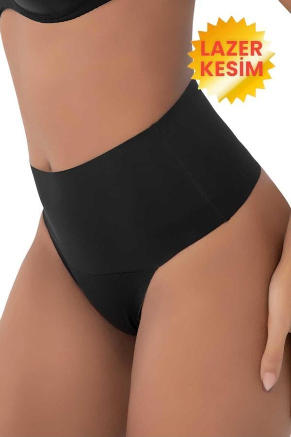 Tezzgelsin Kadın Lazer Kesim Karın Toparlayıcı Ve İnceltici String Korse - Image 1