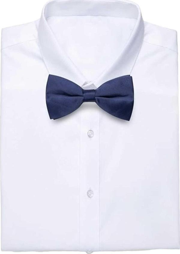 Erkek Düz Renk Saten Papyon - Image 1