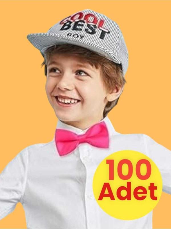 Erkek Çocuk Saten Papyon 100 Adet - Image 1