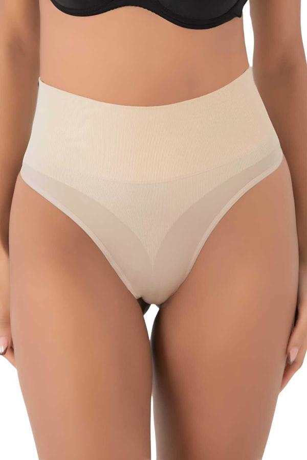 Tezzgelsin Kadın Dikişsiz Alt Karın Toparlayıcı String Külot Korse - Image 1