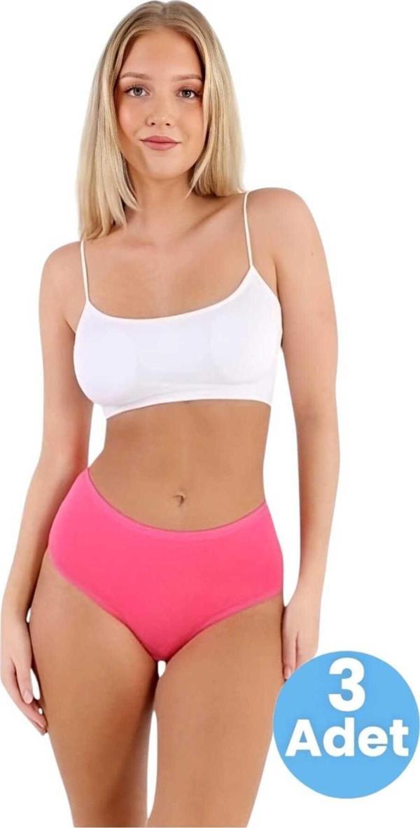 Tezzgelsin Kadın Pamuklu Penye Süprem Kumaş Bato Külot Kadın Bato Külot 3 Adet - Image 1
