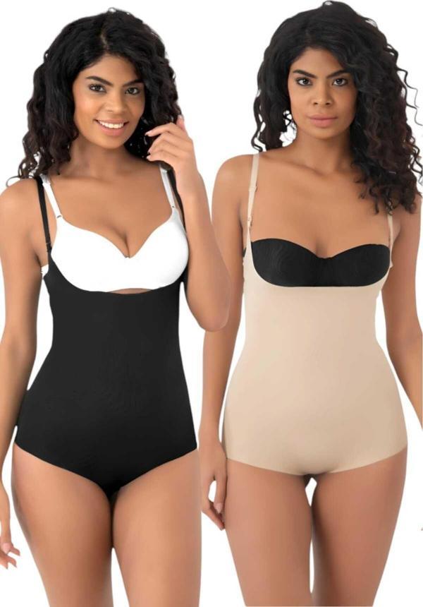 Tezzgelsin Kadın Lazer Kesim İnceltici Ve Toparlayıcı Göğüs Altı Askılı Body Korse 2'Li Set - Image 1