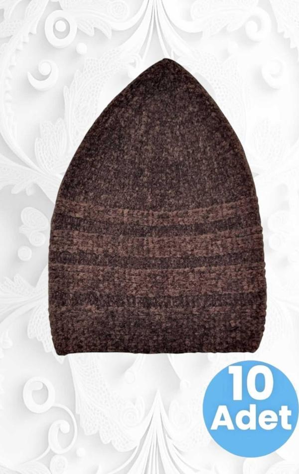10'Lu Kadife Takke Kaliteli Namaz Takkesi - Image 1