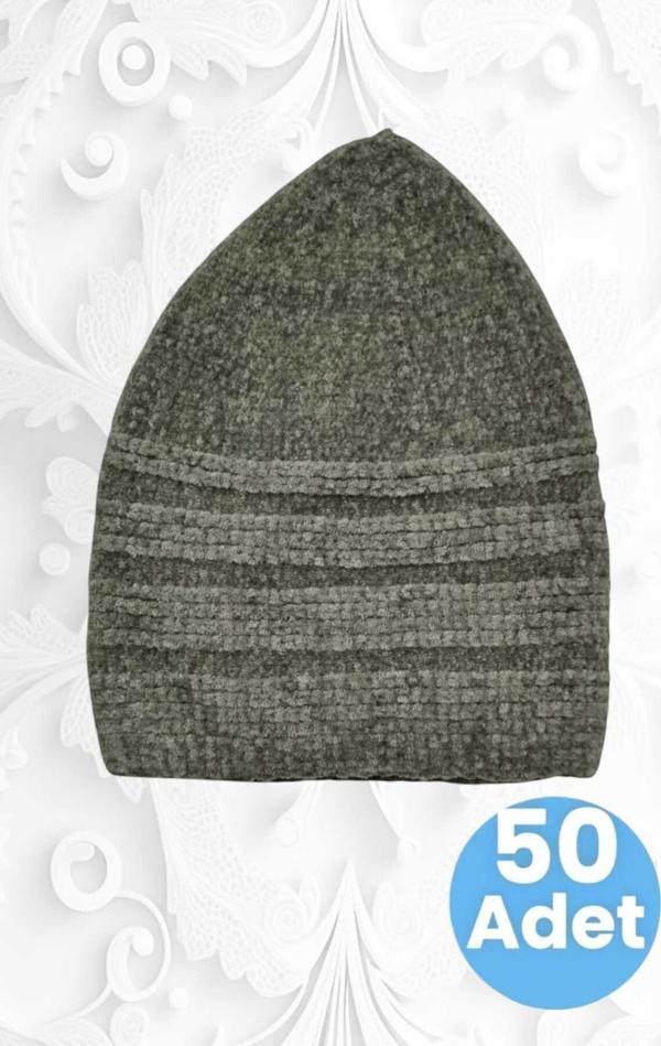 50'Li Kadife Takke Kaliteli Namaz Takkesi - Image 1