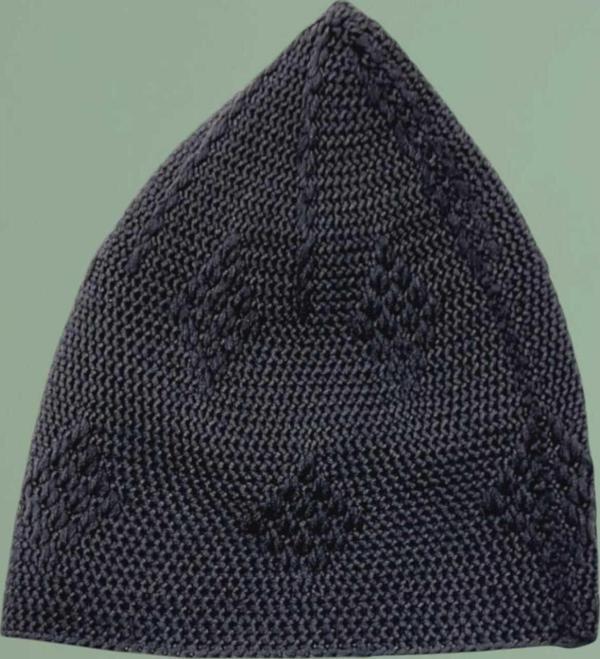 Dokuma Örgü Desenli Takke Kaliteli Namaz Takkesi - Image 1