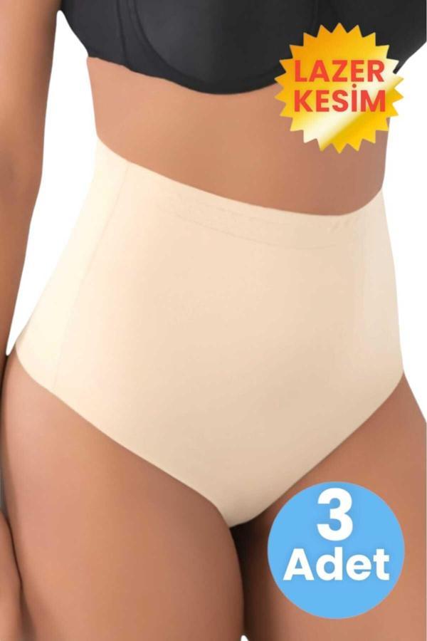 Tezzgelsin Kadın Lazer Kesim İnceltici Ve Toparlayıcı String Korse 3'Lü Set - Image 1